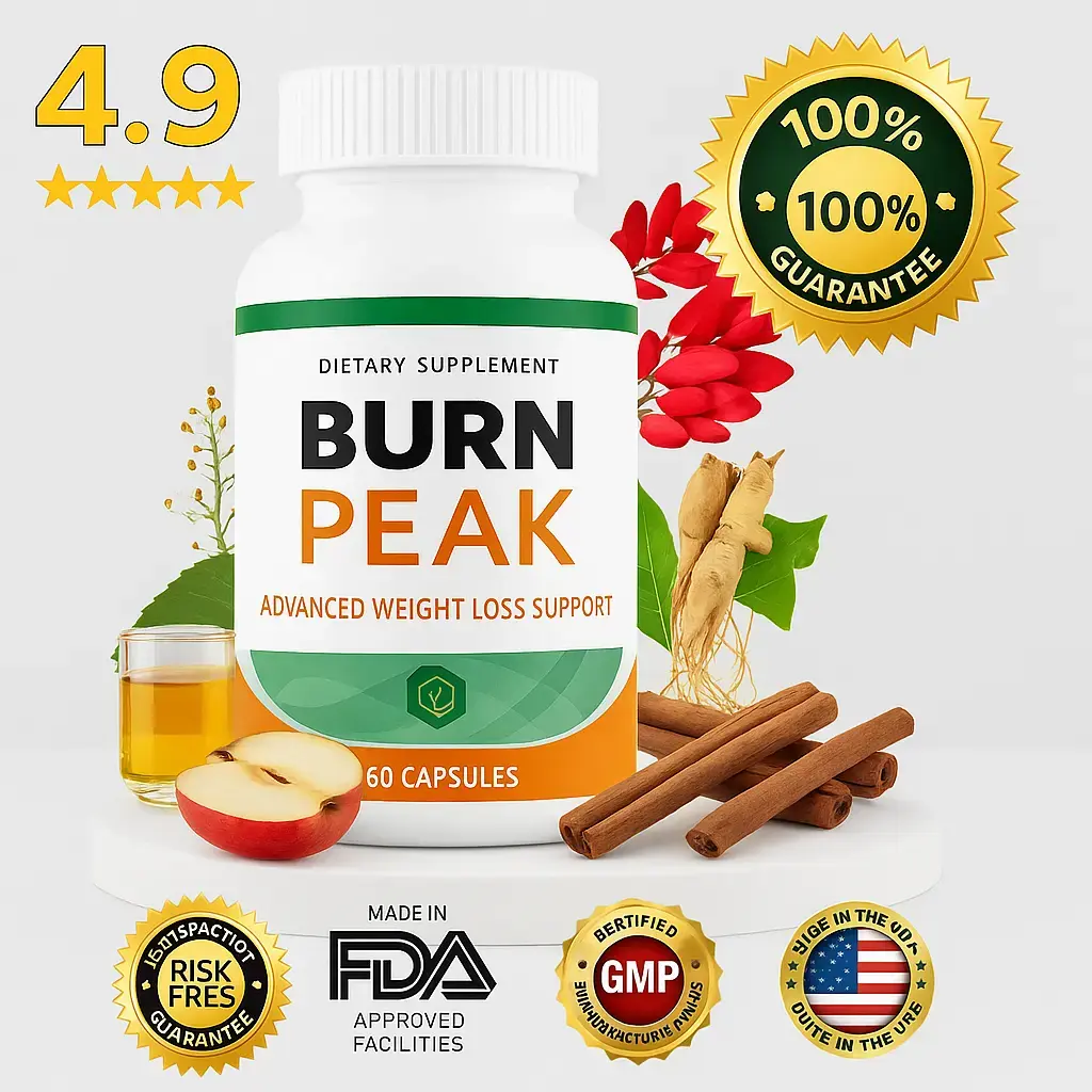 BurnPeak complete ingredient label